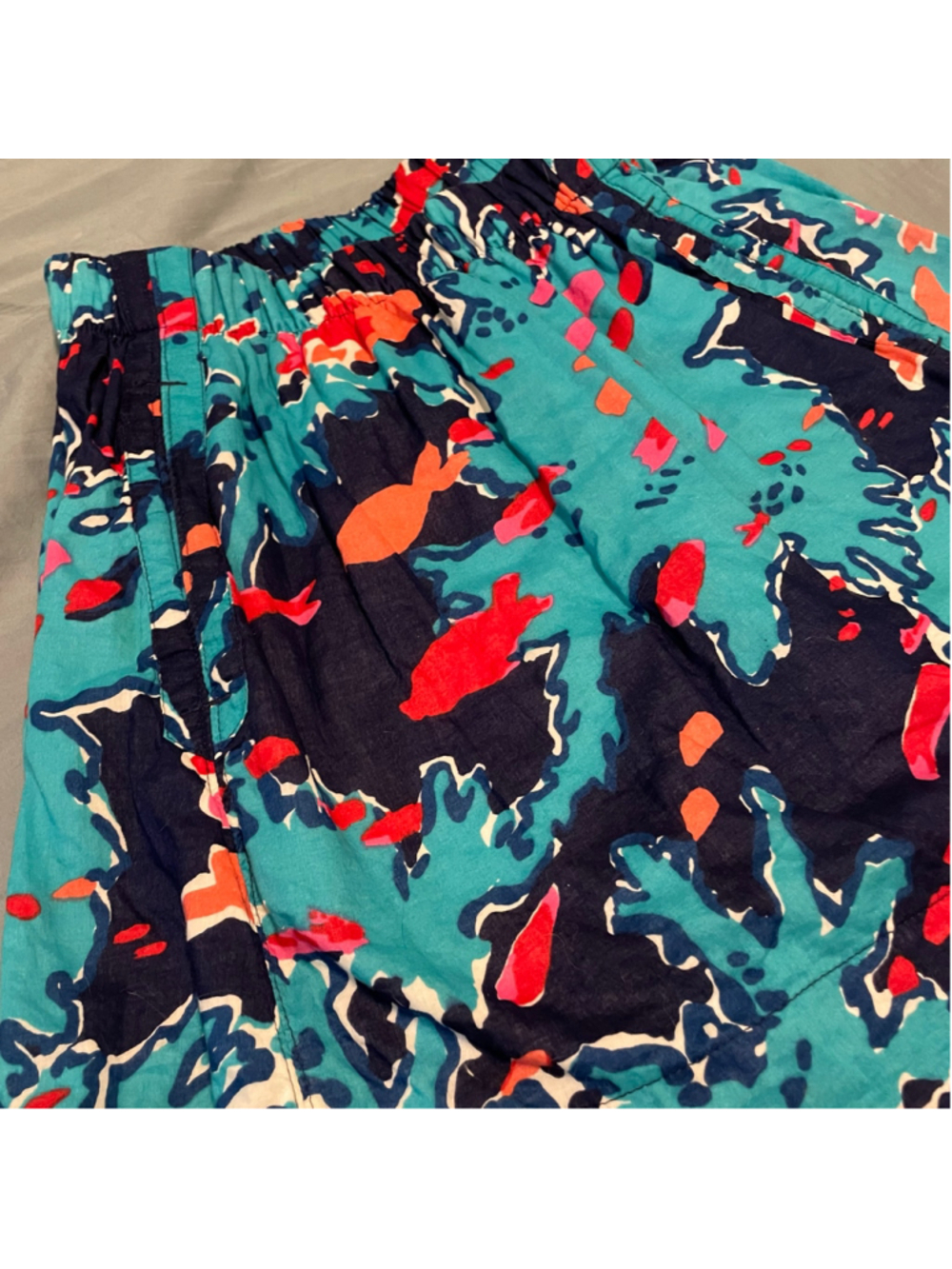 Women's Lilly Pulitzer Mini Skirt Size S Blue Pink Patterned coastal preppy - Picture 2 of 6